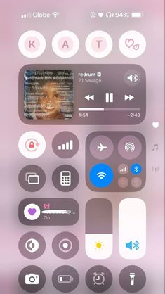 an iphone screen with various icons on it