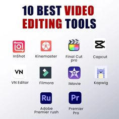 the top 10 best video editing tools to use in your web design or app development