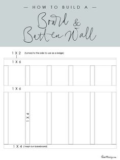 how to build a bar and batten nail pattern