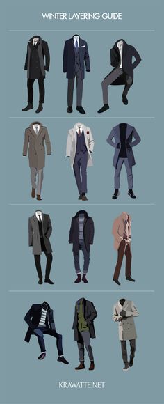 Suits And Ties, Men Stylish Dress, Cool Outfits For Men, Winter Layering, Men Style Tips, Mens Fashion Suits, Men Fashion Casual Outfits, Drawing Clothes, Mens Winter Fashion