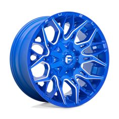 a blue wheel on a white background