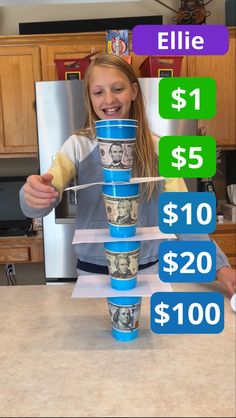 Cup Blowing Challenge, Family Money Games, Money Games For Adults, Cup Stacking Game, Prize Games, Teen Games, Cup Stacking, Game Paper, Stack Game