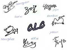 an image of the word hello written in different languages on a white background with black and blue ink