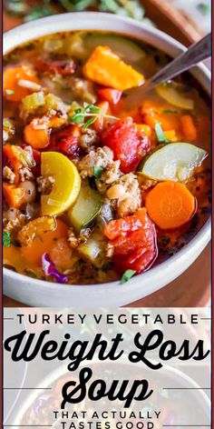 You will find a lot of information online about how to get r Soup Turkey, Turkey Ground, Turkey Vegetable Soup, Ground Turkey Soup, Healthy Foods To Make, Low Calorie Soup, Weight Watchers Soup, Food Charlatan, Turkey Soup