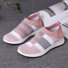 Casual Shoes Women Sneakers, Fabric Shoes, Girly Shoes, Sneakers For Women, On Sneakers, Casual Socks, Casual Shoes Women, Slip On Sneakers