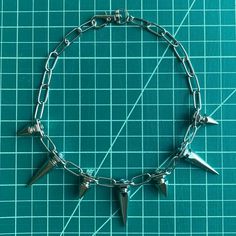 Steel chain and lobster clasp with metal alloy spikes. Ask about custom orders. Spiked Belt, Spiked Necklace, Punk Spikes, Spike Necklace, Chain Choker Necklace, Alt Fashion, Chain Choker, Steel Chain, Austin Tx