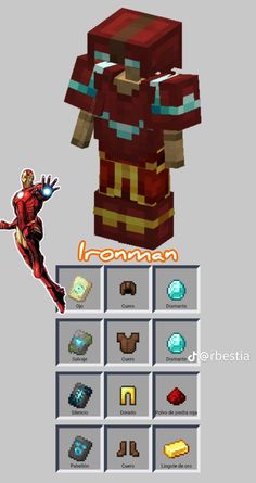 the iron man skin for minecraft