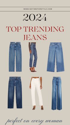 "Dive into the future of fashion with our New Trending Jeans 2024 collection! 🌟 Unveil the hottest denim styles that will redefine your wardrobe this New Year. From timeless classics to bold innovations, discover the perfect fit for your style journey. Elevate your look with the trendsetting denim of 2024! 🔥👖 #FashionForward #DenimRevolution #Style2024" Trending Jeans, Business Casual Dress Code, Best Jeans For Women, Jeans Outfit Women, Latest Jeans, Women's Outfits, Women's Bottoms