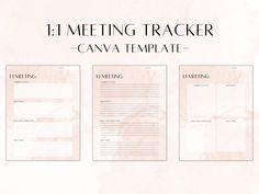 the 11 meeting tracker can be used as a template