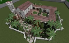 Drive Way Ideas Bloxburg, Spanish Style Homes Bloxburg, Mexican House Bloxburg, Spanish House Bloxburg, Spanish Bloxburg House, Bloxburg Italy, Bloxburg Front Yard Ideas, Roblox Houses