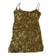 Vintage Black Tie Oleg Cassini Mini Dress, Gold Beads And Sequins, Spaghetti Straps, Fitted, 100% Silk Lining, Size 10, Pit To Pit: 19", Waist Flat: 15", Hips Flat: 19", Length: 32", Preowned And Is Discolored On The Lining, Snags On The Sequins/Beads - See Photos 7 Party Dress Beaded Ornate Sequined Sleeveless Metallic Golden Bodycon Mini Short Gold Mini Dress With Sequins And Spaghetti Straps, Embellished Sequin Dress With Spaghetti Straps For Night Out, Spaghetti Strap Sequin Dress For A Night Out, Formal Embellished Mini Dress With Spaghetti Straps, Embellished Spaghetti Strap Mini Dress For Formal Events, Embellished Spaghetti Strap Mini Dress For Formal Occasions, Gold Sequin Fitted Dress With Spaghetti Straps, Cocktail Sequin Dress With Spaghetti Straps, Gold Embellished Dress With Spaghetti Straps