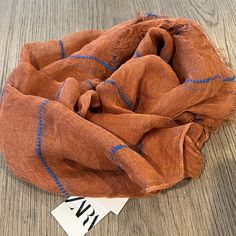 Nwt Dimensions: 78.7” 39.4" Composition: 100% Linen Scarf Made Of 100% Linen. Contrast Topstitching. Frayed Trim. Zara Scarf, Contrast Topstitching, Linen Scarf, Linen Scarves, Zara Women, Brown Color, Scarf Wrap, Scarf Accessory, The 100