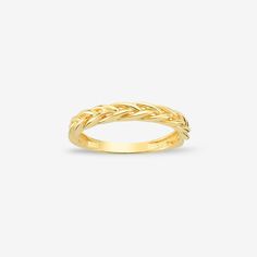 Every woman needs a ring that can be worn with everything. Now it's your chance to add some casual pieces to your stacks. You'll have- 14k solid gold handcrafted ring - 100% US sourced jewelry Size - Material: 14k Solid Gold- Band thickness: 2 mm You’ll get a certificate of authenticity with each piece. And your ring will pass multiple checkpoints to make sure you have your favorite piece. 14k Solid GoldMade of long lasting, nature friendly recycled gold. 14k gold does not oxidize or discolor ma Braided Ring Band, Casual Pieces, Twisted Band Ring, Nature Friendly, Braided Ring, Solid Gold Band, Gold Armband, Pattern Ring, Twisted Band