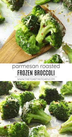 broccoli florets and parmesan roasted frozen broccoli