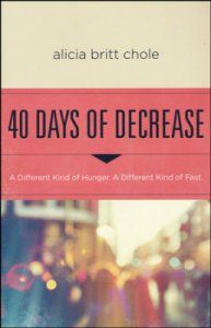 a book cover with the title 40 days of decrease