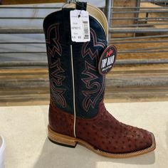 Brand New Horse Power Top Hand Ostrich Cowboy Boots. Size 9.5 Ee New With Tags. Ostrich Cowboy Boots Men, Luxury Hand-tooled Leather Cowboy Boots, Western Cowboy Boots, Western Cowboy, Western Boots, Cowboy Boots, Cowboy, Tags, Men's Shoes