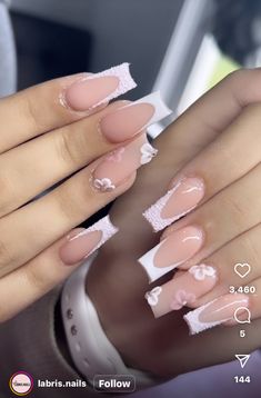 Nails Ideas For Moms, Senora Era, Acrylic Nails Birthday, Plain Acrylic Nails, Acrylic Nails Ideas, Nails Birthday, Retro Nails, Gel Nail Tips