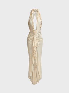 Pretty Prom Dresses, Style Maxi Dress, 2000s Fashion, Types Of Dresses, Sleeveless Maxi Dress, Classy Outfits, Pretty Dresses, Apricot, Effortless Style