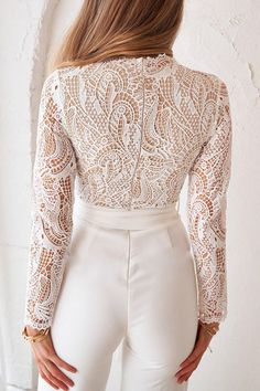 Bride Pants Dress, Cheap Fitted Blouse Piece For Wedding, Luxury Wedding Pantsuit With Suit Collar, White Pants Bridal, Luxury Summer Wedding Pantsuit, Luxury Stretch Bottoms For Wedding, Luxury Fitted Pantsuit For Wedding, Womens Bridal Pant Suit, Luxury Chic Wedding Bottoms