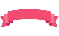 a pink ribbon on a white background with an empty space for the text or image