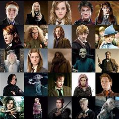 many different pictures of harry potter characters