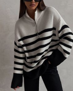 #sweater #jumper #sweater2022 #cozyimage #winterstyle #autumnstyle #fall2022 #lookforeveryday #highcollar #streetstyle #designerclothers #disignersweater #fashion #vintage #fashionphotography #fashionlook #fashionset #outfit2022 #lichibrand #oversizedsweater Zipper Sweater Outfit, Zip Sweater Outfit, Natural Kibbe, Cargo Dress Pants, Sweater With Zipper, Flamboyant Natural, Fall Outfits Y2k, Zippered Sweater, Online Fashion Store