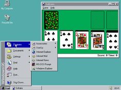 an image of a computer screen with playing cards