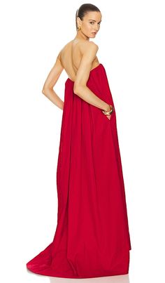 Find HELSA Crinkle Pleated Gown In Red on Editorialist. Helsa Crinkle Pleated Gown in Red. - size XL (also in XXS) Helsa Crinkle Pleated Gown in Red. - size XL (also in XXS) Self: 72% cotton 28% polyester Lining: 100% cotton Contrast Fabric: 90% polyester 10% elastane. Made in China. Dry clean only. Boned bust lining with hook and eye closure. Hidden back zipper closure. Side seam pockets. Poplin fabric. Neckline to hem measures approx 59 in length. HLSA-WD84. HED72 U24. Inspired by her Scandinavian heritage, founder Elsa Hosk, honors the philosophy of timeless wardrobe staples, comfort, functionality, and minimalism. Influenced by the colors and materials found in nature, Helsa focuses on an Earth-First approach creating well-made pieces that offer a true sense of confidence and leisure t Maid Of Honor Dresses, Scandinavian Heritage, Essence Festival, Pleated Gown, Timeless Wardrobe Staples, Elsa Hosk, Timeless Wardrobe, Revolve Clothing, Strapless Gown