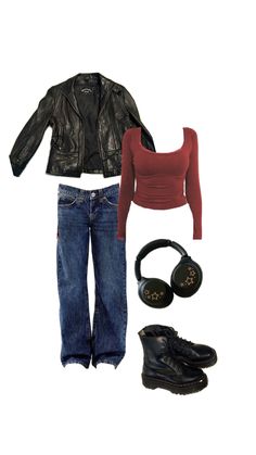 rockstar girlfriend/downtown girl aesthetic Emo Aesthetic Outfit Girl, Rockstar Aesthetic Outfits, Girlfriend Clothes, Downtown Girl Aesthetic, Rock Star Outfit, Rockstar Girlfriend