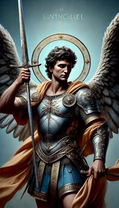 Winged Characters, St Michael The Archangel, Coloring Pages Inspirational, Angel Artwork, Religious Tattoos, Jesus And Mary Pictures, Angel Warrior, Christian Artwork