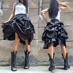 Extravagant Party, Unique Skirt, Modern Skirt, Short Black Skirt, Unique Skirts, Party Rock, Bubble Skirt, Party Skirt