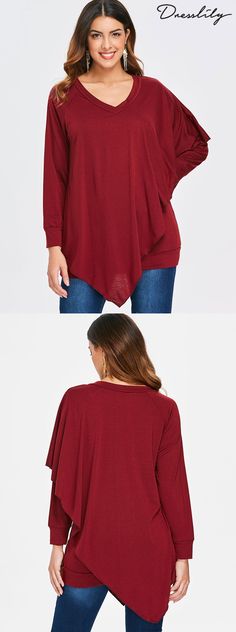 Free shipping worldwide.V Neck Overlay T-shirt. #dresslily #tshiet #falloutfits Womans Tops, Womens Crop Tops, Womens Tunic Tops, Tunic Tops For Women, Crop Tops Shirts, Tank Tops For Men, Blouse Lace, Off The Shoulder Tops