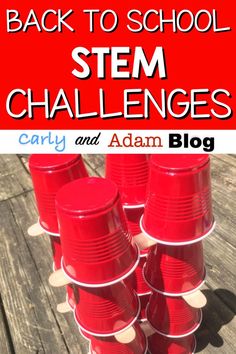 Elementary Stem Challenges, Stem Challenges Middle School, Back To School Stem, Simple Stem Challenges, Stem Challenges Elementary, Fall Stem Activities, Simple Stem Activities, Back To School Elementary, Elementary Stem