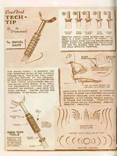 an old book with instructions on how to use a screwdriver and other tools