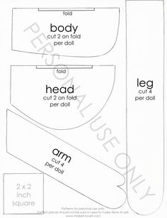 the diagram for how to make a paper doll