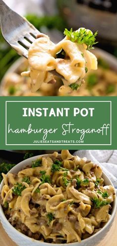 instant pot hamburger stroganoofff recipe