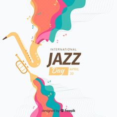 a poster for the international jazz day