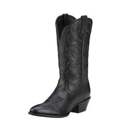 The West is home, and these are its boots. They feature a classic R toe for a traditional cowgirl look—but come with the modern comfort and support we're known for. Dressed up or down, they fit in just as well on the ranch as they do on the dance floor. Heritage R Toe Western Boot | Product Features : 0 : ATS® technology provides ergonomic support on uneven terrain, 1 : Removable All Day Cushioning insole, 2 : Duratread™ sole is extremely durable while still letting your foot flex, 3 : Four-row Traditional Cowgirl, Botas Western, Cowgirl Look, Leather Cowgirl Boots, Wedding Boots, Ariat Boots, Black Cowboy, Western Boots Women, On The Dance Floor