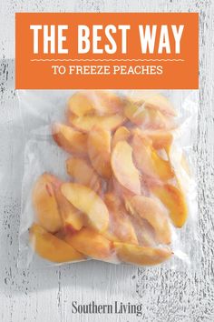 the best way to freeze peaches is with this recipe and it's so easy