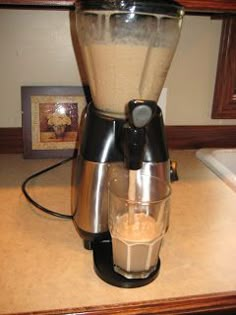 a blender sitting on top of a counter