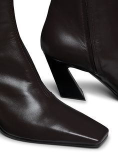 "Find BOTTEGA VENETA Lewis 75mm Leather Knee-high Boots on Editorialist. Bottega Veneta's Lewis knee-high boots are crafted of leather in Italy. Square toe Side zip closure Leather upper Leather lining Leather sole Made in Italy SIZE Heel: about 3\" (75mm) Shaft: about 15\" (380mm) ABOUT THE BRAND Founded in 1966, the label known for fine Italian craftsmanship with creativity at its core has since catapulted to cult-level status. The house's storied intrecciato pattern in shoes and handbags, alo Knee High Leather Boots, Knee High Boots, Bottega Veneta, Knee High, Leather Boots, Fondant, Leather Upper, Ready To Wear