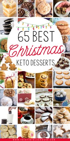 the cover of 6 best christmas keto desserts