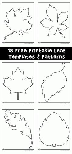 printable leaf templates and patterns