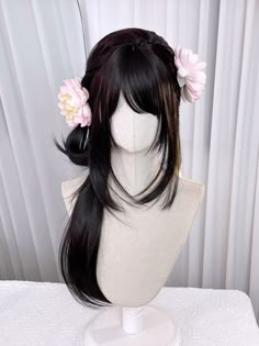 #flowers #hairstyle #hair #looks #wig Debut Hairstyles, Flowers Hairstyle, Best Hairstyles For Women, Haircuts For Women Over 50, Gorgeous Hairstyles, Hairstyles And Haircuts