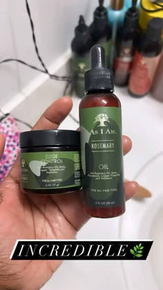 This is the As I am Rosemary collection. I just purchased the Shampoo, Conditioner, and Oil along with the edge control. I am so excited to be trying these products As I Am Products, As I Am Rice Water, As I Am Hair Products, Afro Routine, Rosemary Oil For Hair Growth, Hair And Skin Vitamins, Herbs For Hair Growth, Drugstore Hair Products