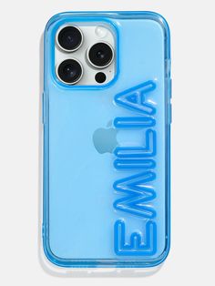 an iphone case with the word swiner printed on it