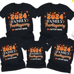 2024 Family Thanksgiving Shirts, Family Thanksgiving 2024 Shirt, Matching Family Shirts, Thanksgiving Family Tee, Thanksgiving Party Gift ❤ How to Order * Select the shirt size & color from Drop-down menus * Add your text/ personalization request (optional) * Select the quantity * Click the "Proceed to Check Out" button ❤ Product details: Heavy weight fabric Classic unisex makes this an easy fit Size up if you want something roomier Our shirts include: - Sport Grey And Antique Heathers: 90% Cott Thanksgiving Shirts For Family, Family Thanksgiving Shirts, 2024 Family, Thanksgiving 2024, Matching Family Shirts, First Thanksgiving, Thanksgiving Family, Thanksgiving Party, Family Thanksgiving