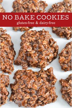 no bake cookies that are gluten - free and dairy - free