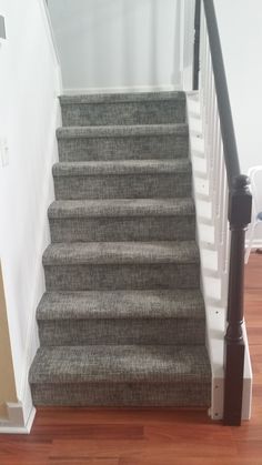 the stairs in this house are made of carpet