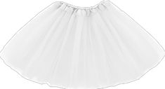 a white tulle skirt on a white background